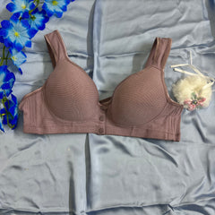 Feather Fit Cotton Comfort Front-Open Bra – Wireless Breathable Everyday Support Bra for Women Pakistan