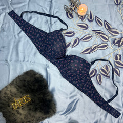 Feather Fit Sweetheart Polka Heart Padded Bra – Wireless Breathable Everyday T-Shirt Bra for Women Pakistan