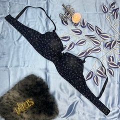 Feather Fit Sweetheart Polka Heart Padded Bra – Wireless Breathable Everyday T-Shirt Bra for Women Pakistan