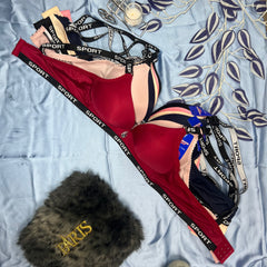 Feather Fit Active Sport Contour Bra – Wireless High-Support Padded Everyday Bra for Women Pakistan
