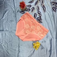Feather Fit Crimson Lace Luxe Panty – Soft Breathable Mid-Rise Floral Lace Underwear for Women Pakistan