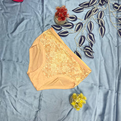 Feather Fit Crimson Lace Luxe Panty – Soft Breathable Mid-Rise Floral Lace Underwear for Women Pakistan