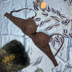 Feather Fit Sweetheart Polka Heart Padded Bra – Wireless Breathable Everyday T-Shirt Bra for Women Pakistan