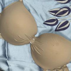 Feather Fit Glimmer Lace Comfort Bra – Wireless Breathable Lace T-Shirt Bra for Women Pakistan
