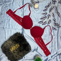 Feather Fit Glimmer Lace Comfort Bra – Wireless Breathable Lace T-Shirt Bra for Women Pakistan