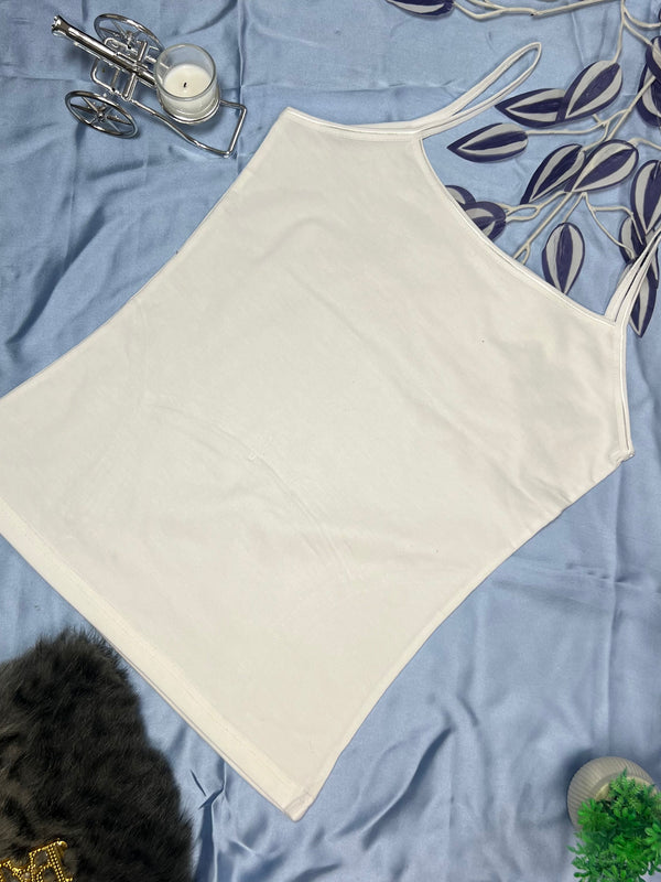 Feather Fit Everyday Essential Camisole – Breathable Pure Cotton Slim-Fit Strappy Undershirt for Women Pakistan
